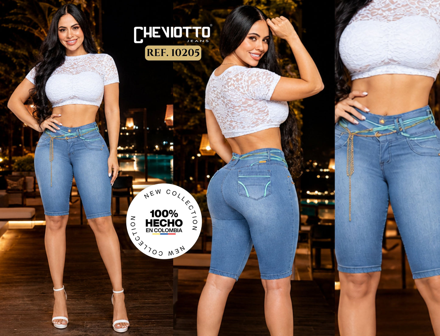 Ref. 001 -10205 JEAN CAPRI LEVANTA COLA COLOMBIANO - ropacolombianaeneuropa