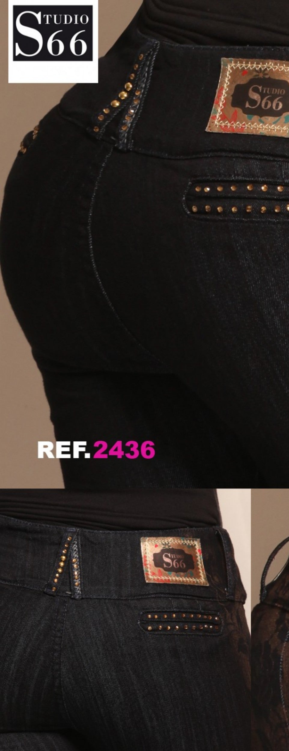 Ref. 014 -2436 Jean Elegante y Formal - ropacolombianaeneuropa