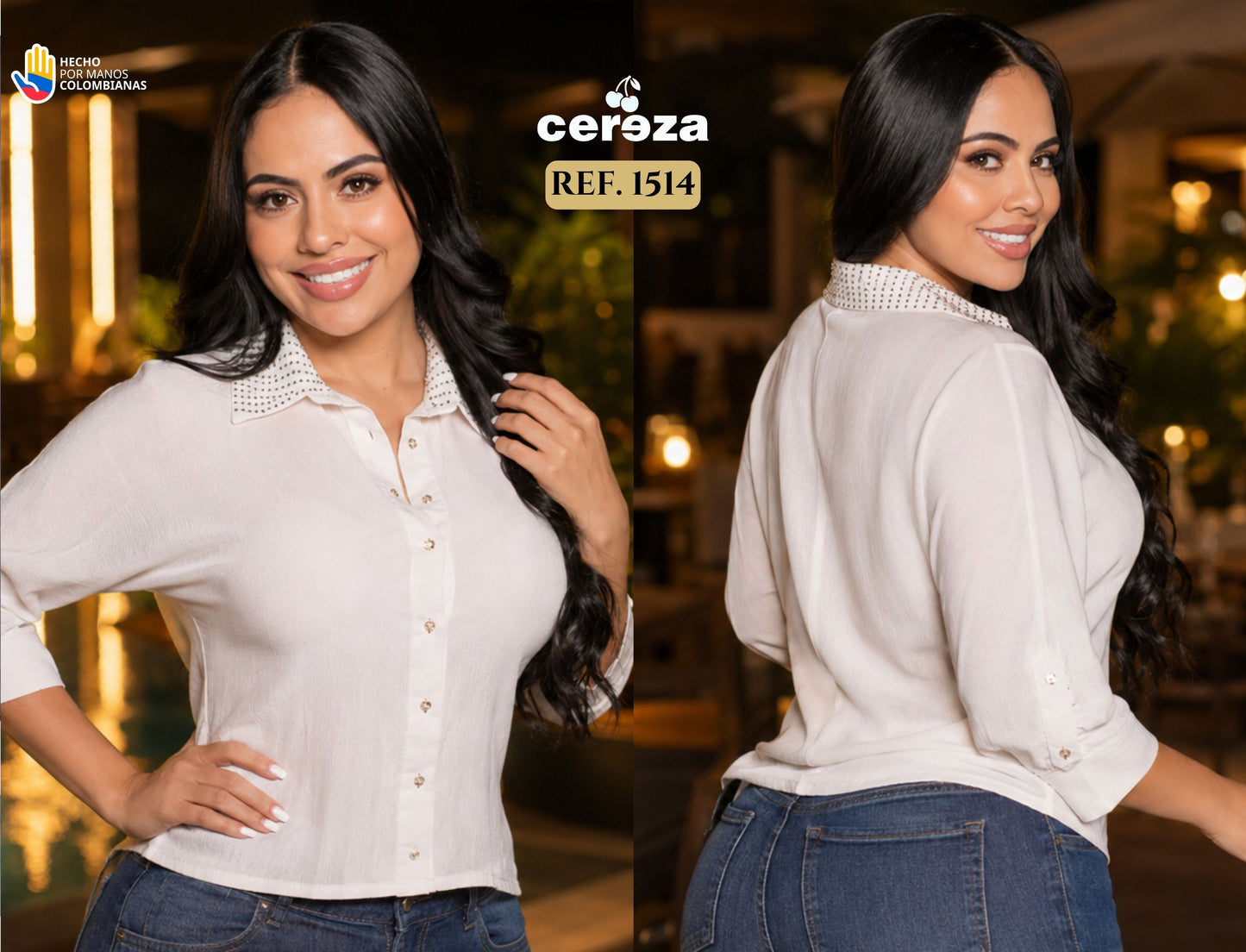 Ref. 004 -1514 Blusa Cereza - ropacolombianaeneuropa