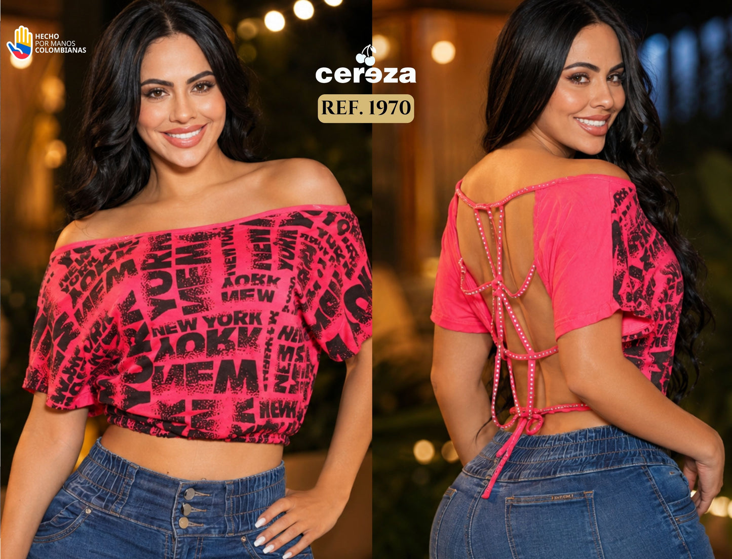 Ref. 004 -1970 Blusa sexy dama - ropacolombianaeneuropa