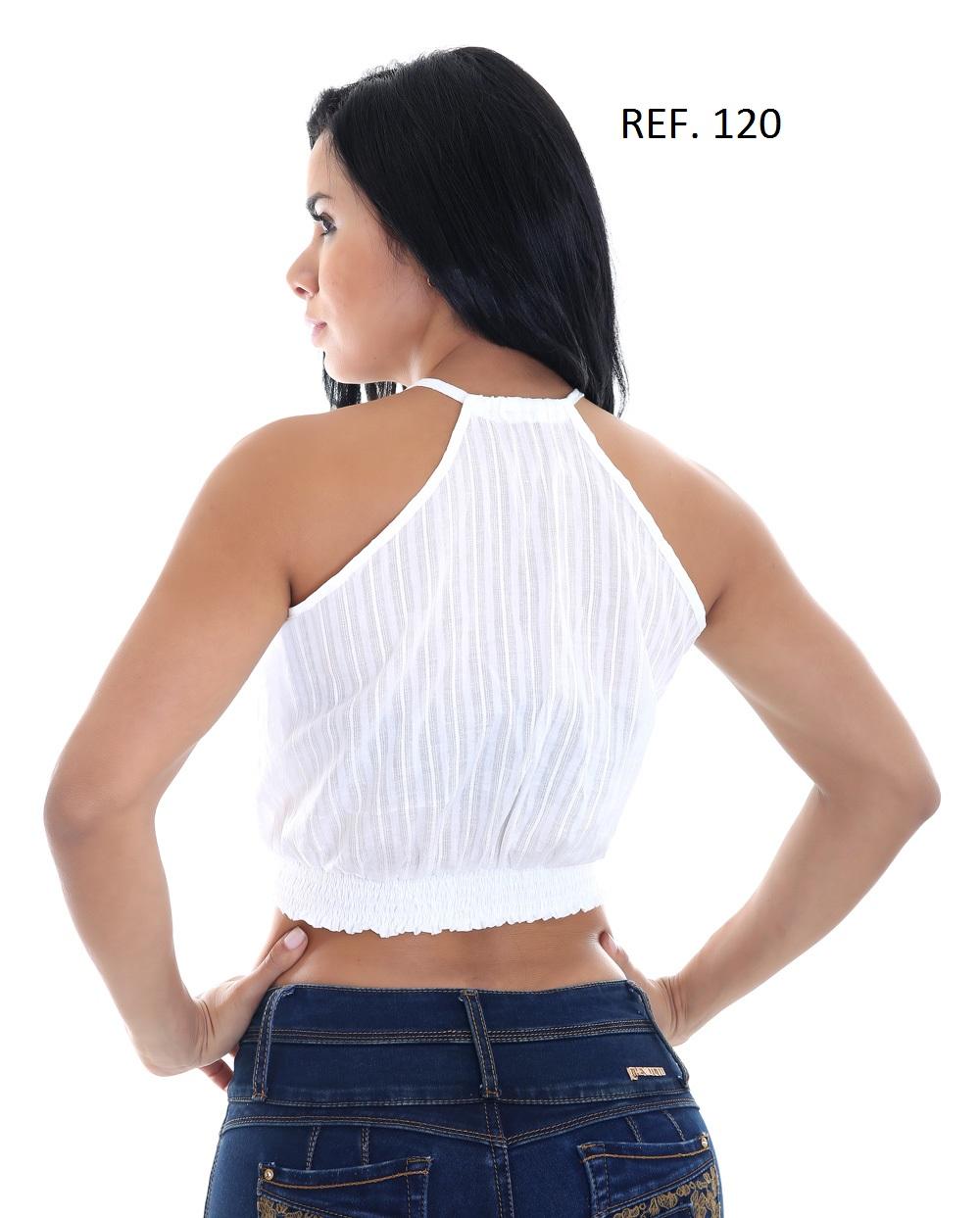 Ref. 001 -120 BLUSA COLOMBIANA MANGA CORTA - ropacolombianaeneuropa