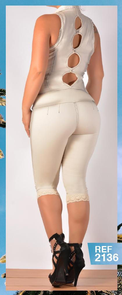 Ref. 007 -2136C Capri Enterizo Sexy - ropacolombianaeneuropa