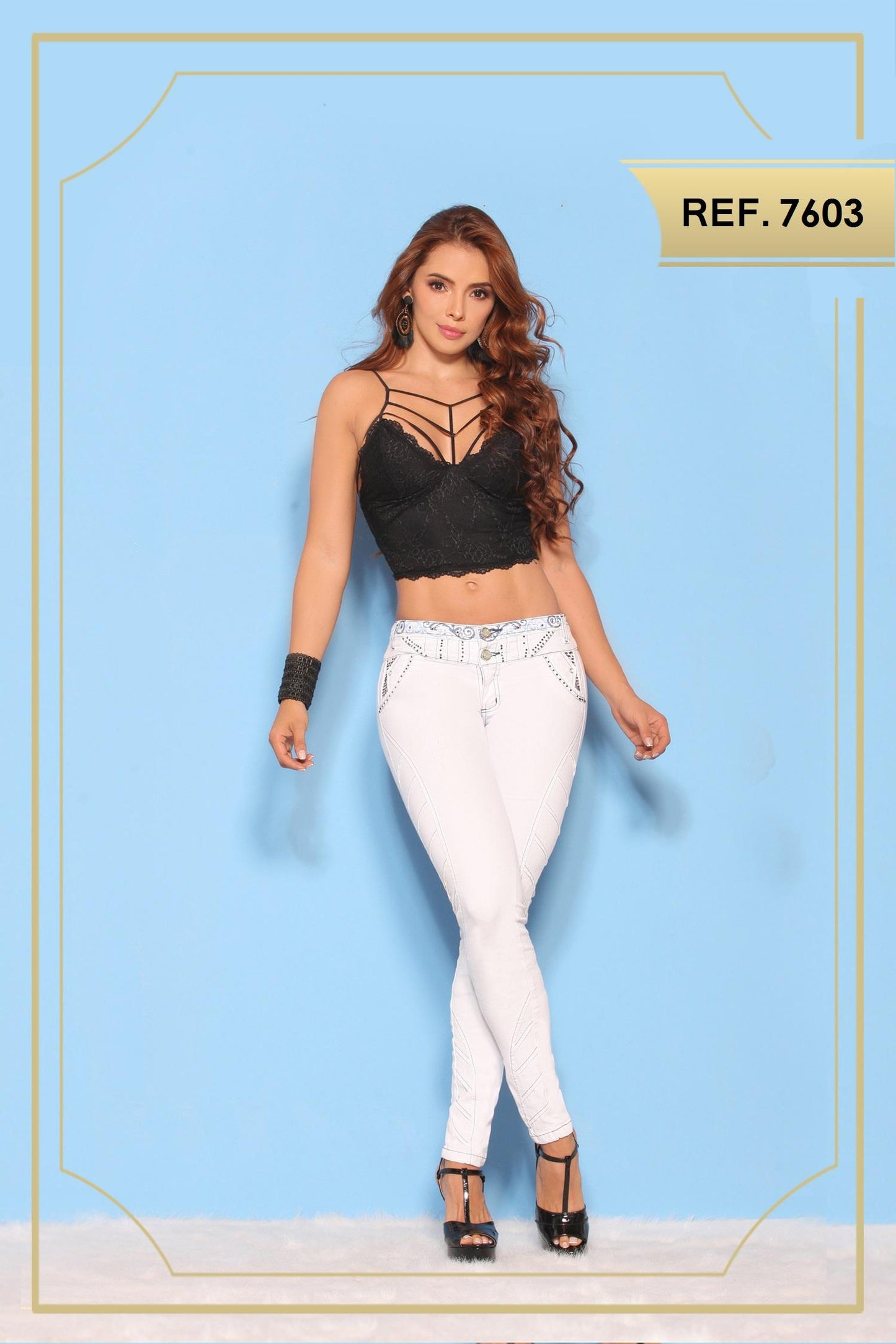 Ref. 014 -7603 Jean Sexy y Glamuroso - ropacolombianaeneuropa