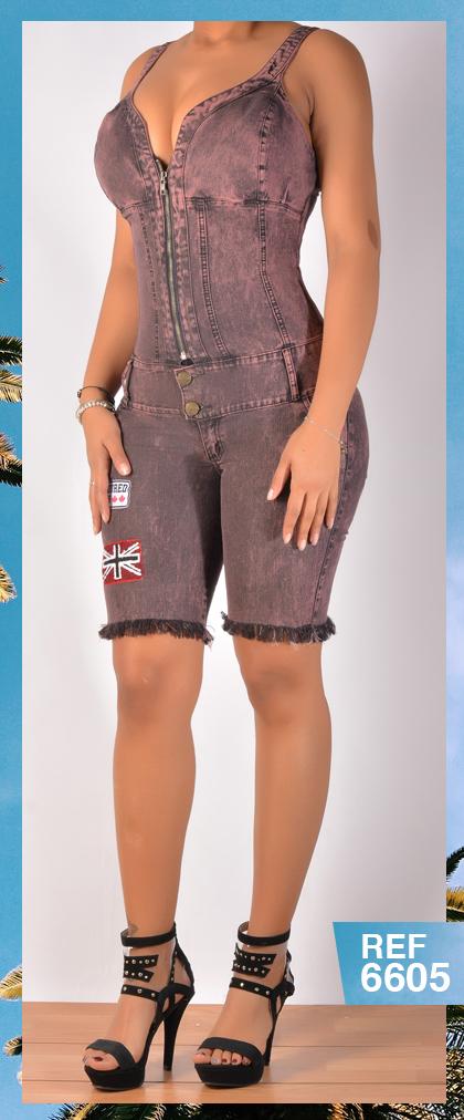 Ref. 030 -6605C Enterizo Capri levantacola de Moda - ropacolombianaeneuropa