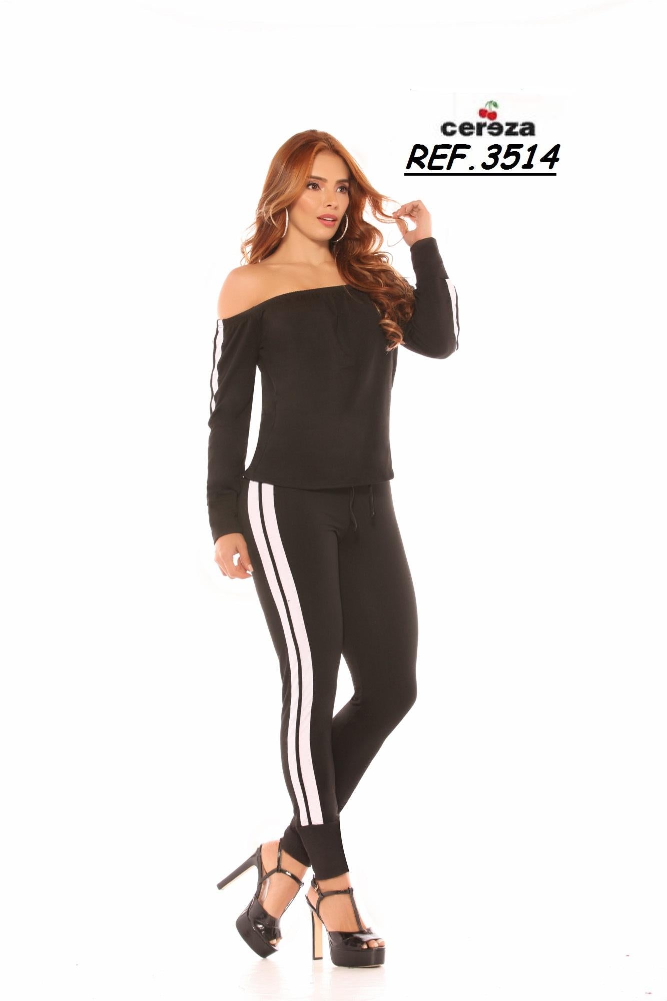Ref. 004 -3514 Hermoso Conjunto Deportivo de Moda Colombiana - ropacolombianaeneuropa