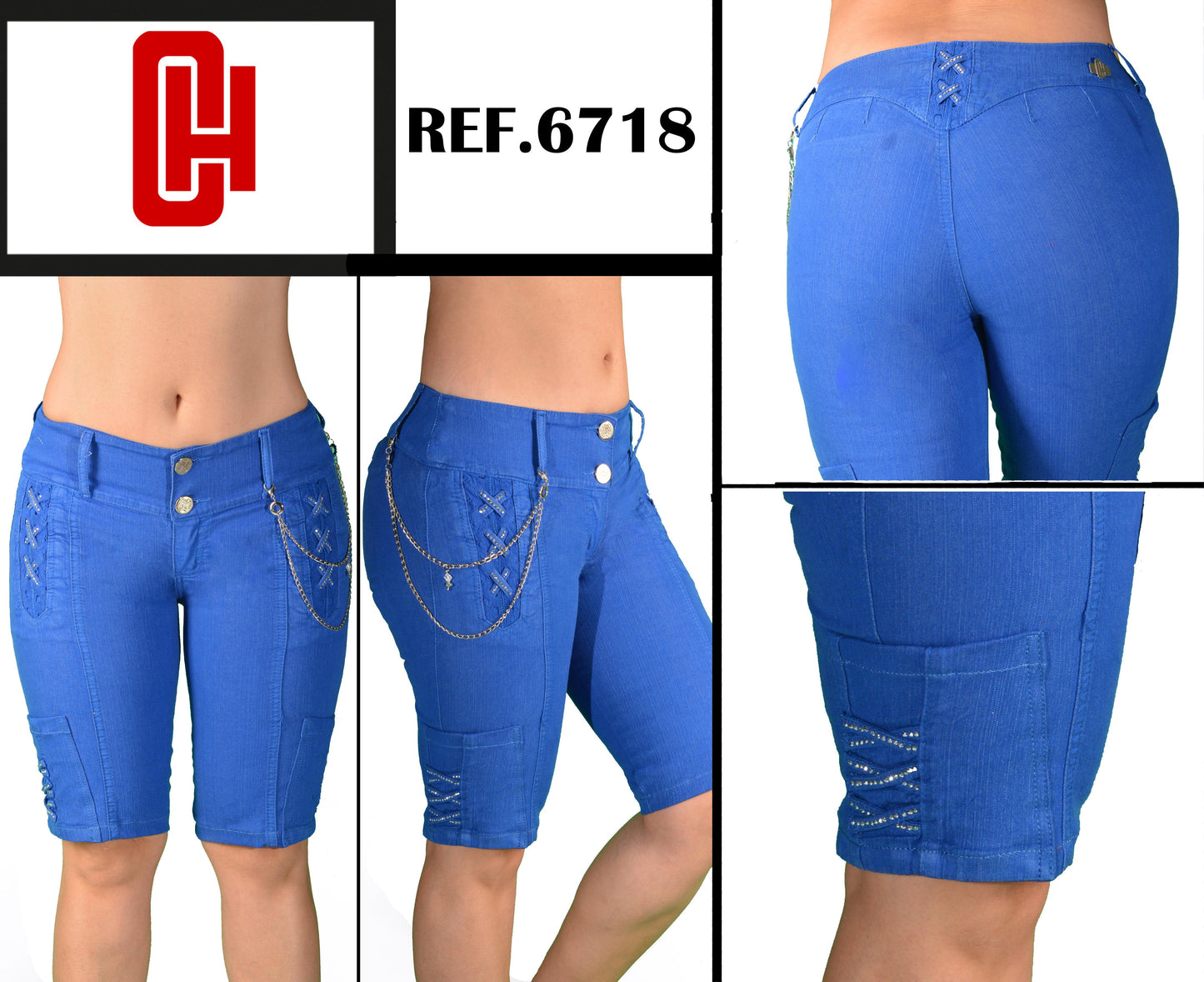 Ref. 001 - 906718 CH Jean Capri Levantacola Ajuste Perfecto