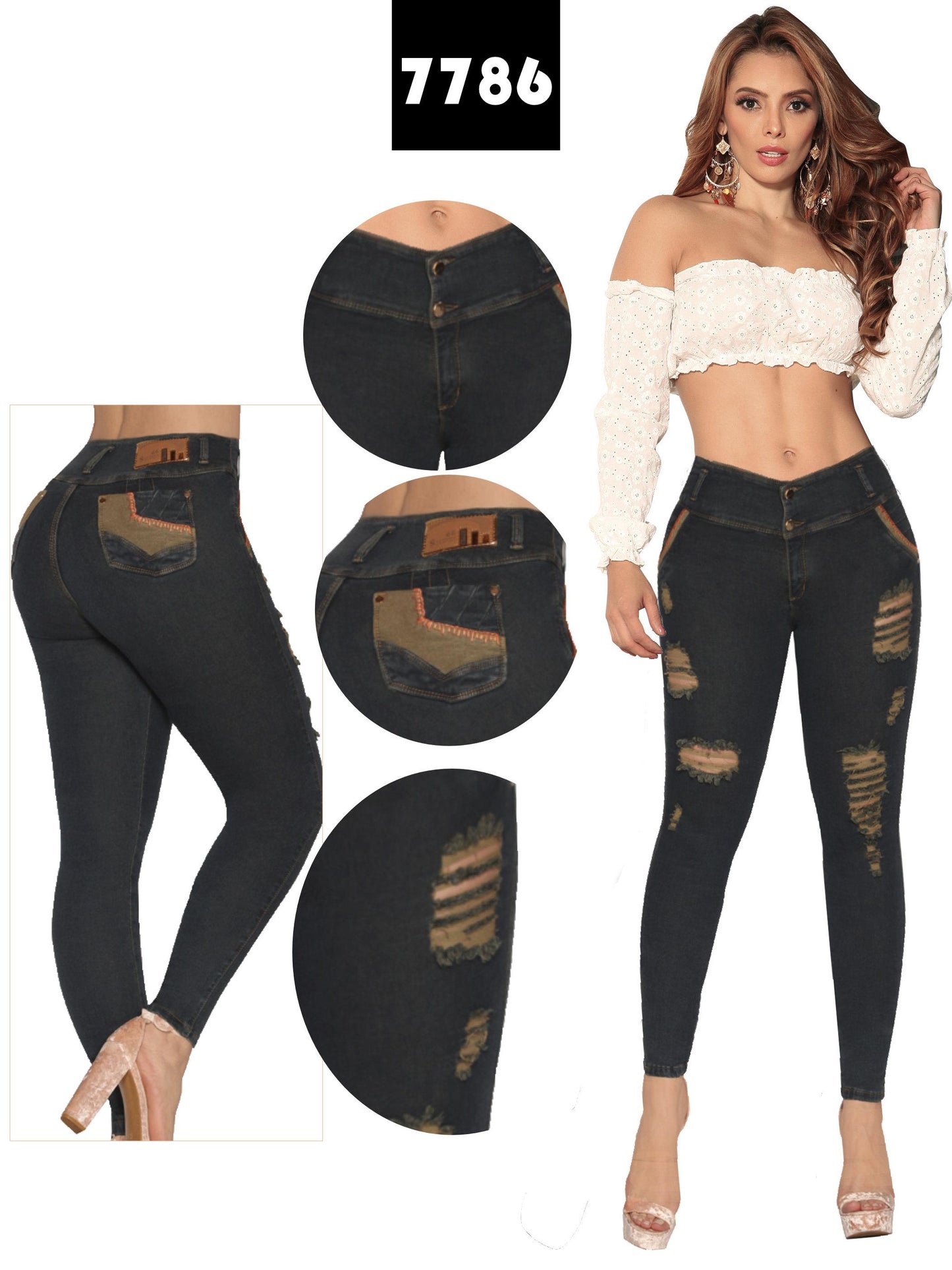 Ref. 006 -7786 Jean Colombiano Original Levantacola