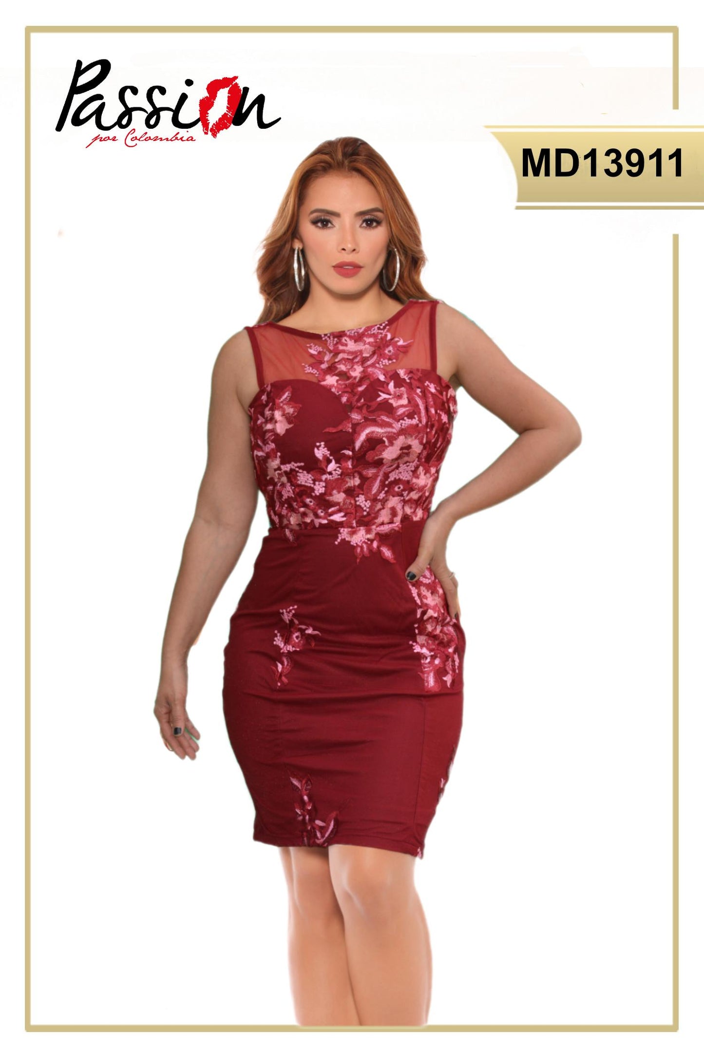 Ref. 003 -MD13911 Vestido sexy - ropacolombianaeneuropa