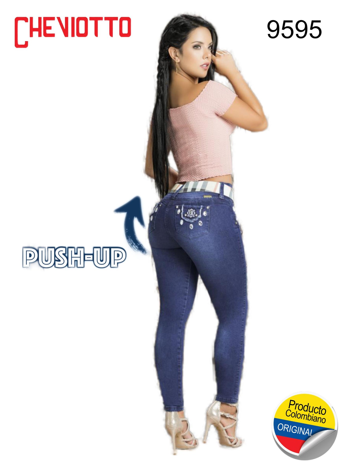 Ref. 001 -9595 Jeans con Bolsillos