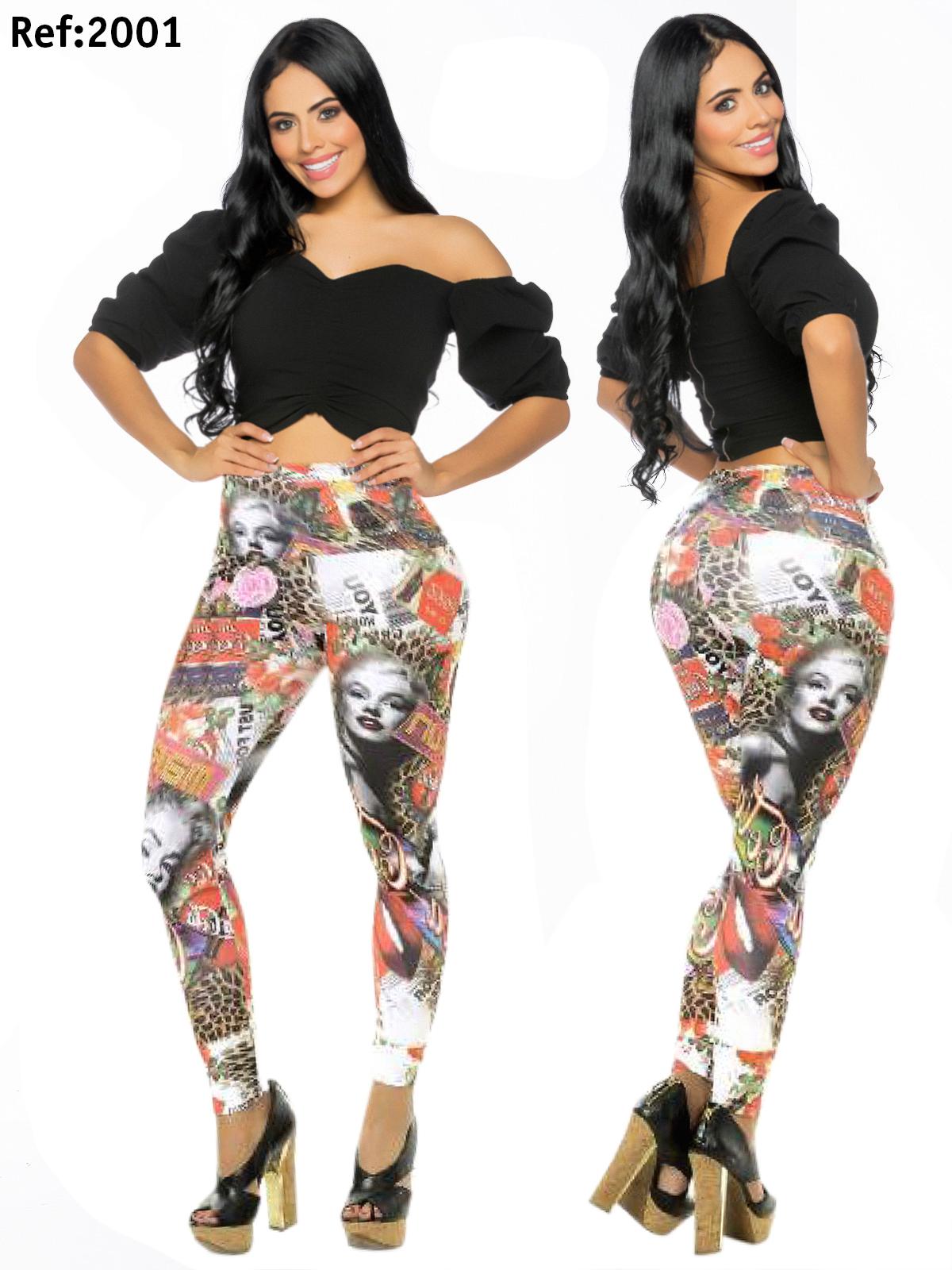Ref. 004 -2001 Leggings Colombiano Cereza