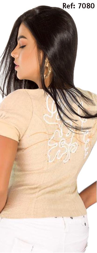 Ref. 004 -7880 Blusa Sexy Dama - ropacolombianaeneuropa