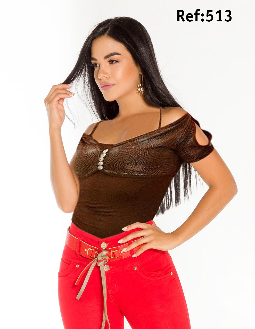 Ref. 004 -513 BLUSA MODA CEREZA