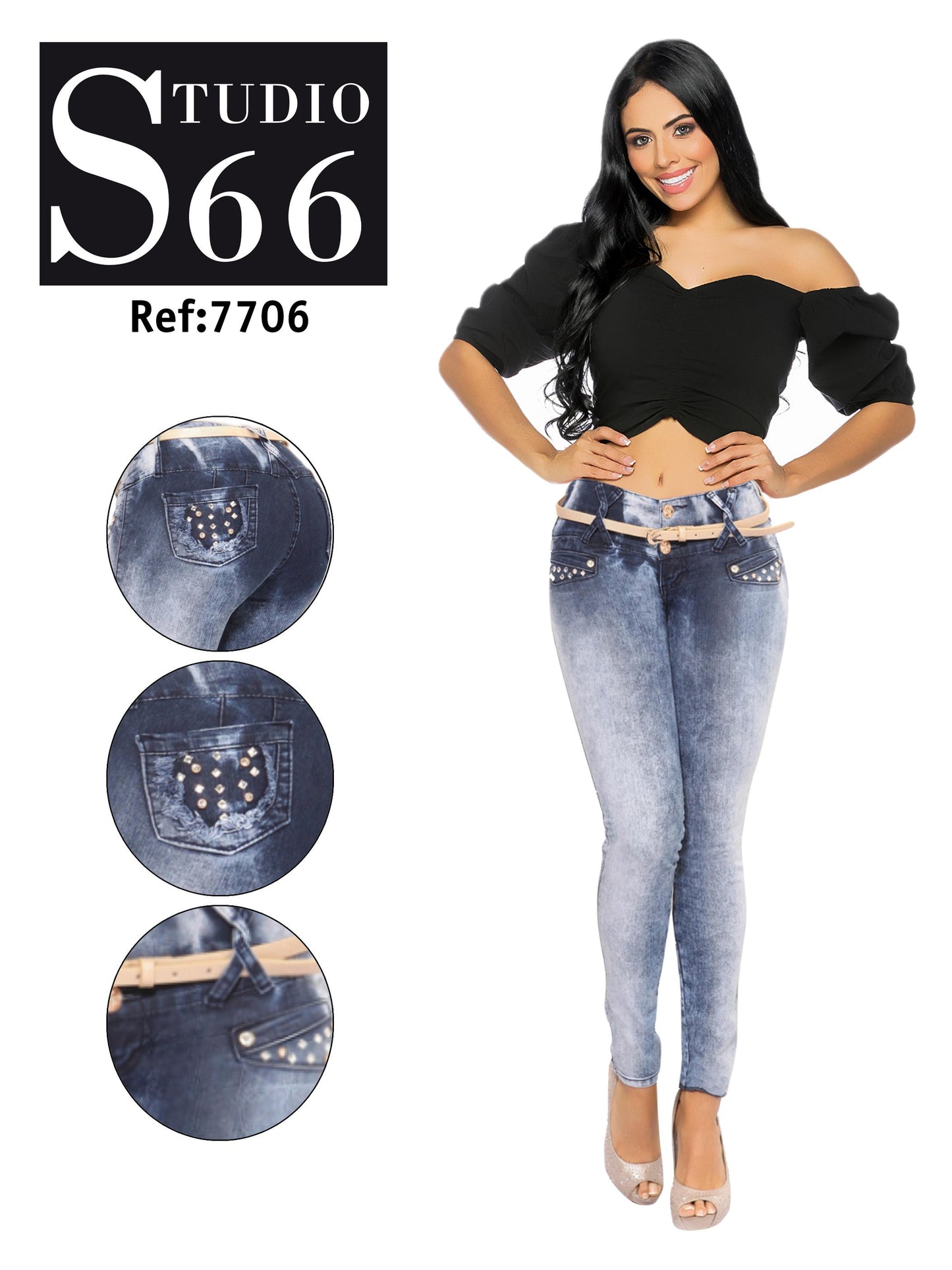 Ref. 006 -7706 JEANS PUSH UP - ropacolombianaeneuropa