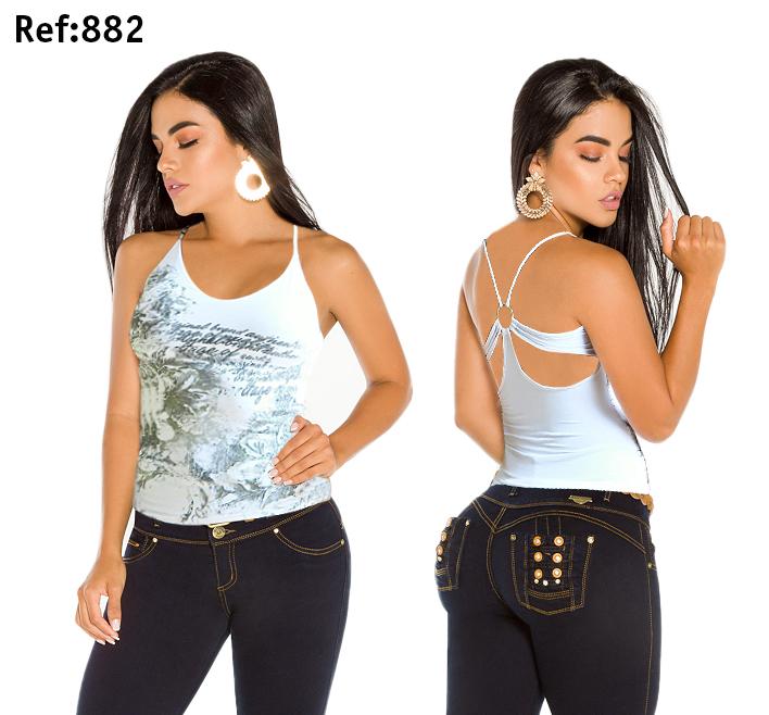 Ref. 004 -882 BLUSA MODA CEREZA