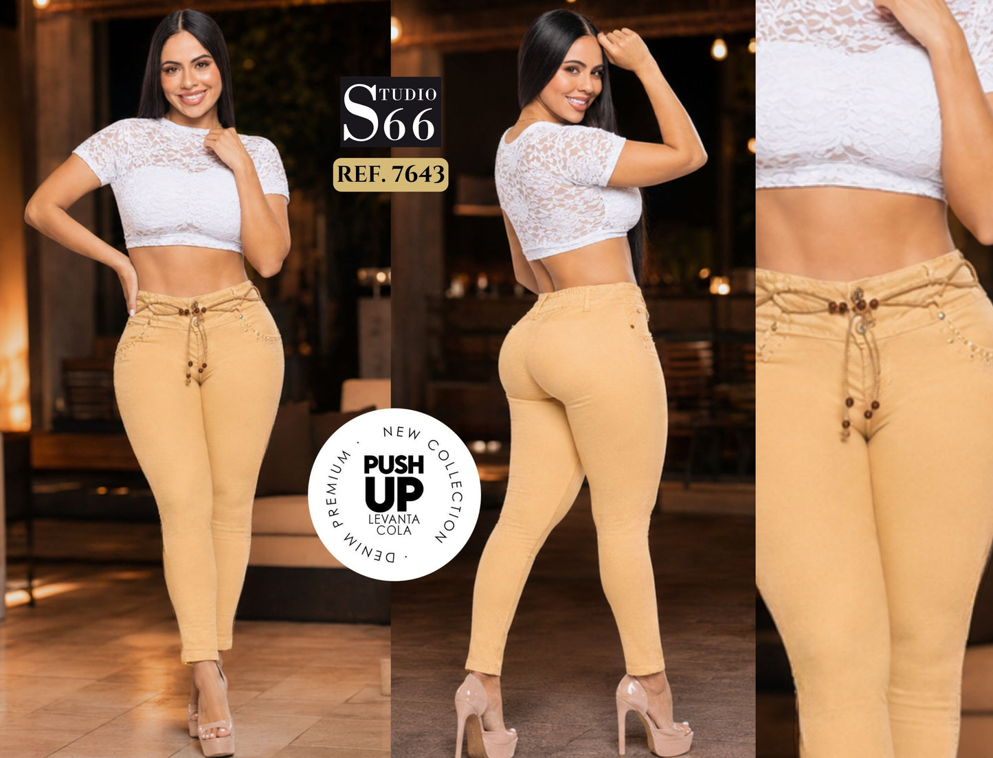 Ref. 014 -7643 Jean Combinación Especial - ropacolombianaeneuropa