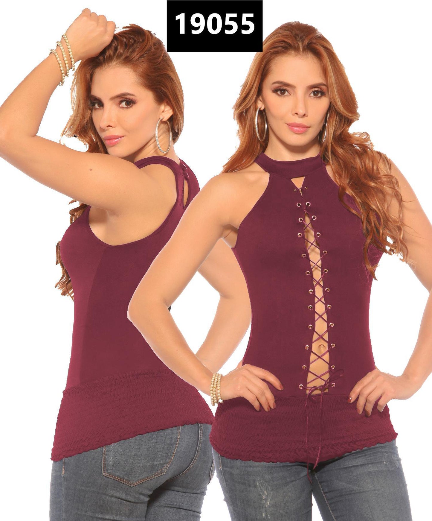 Ref. 004 -19055 BLUSA MANGA LARGA COLOMBIANA - ropacolombianaeneuropa