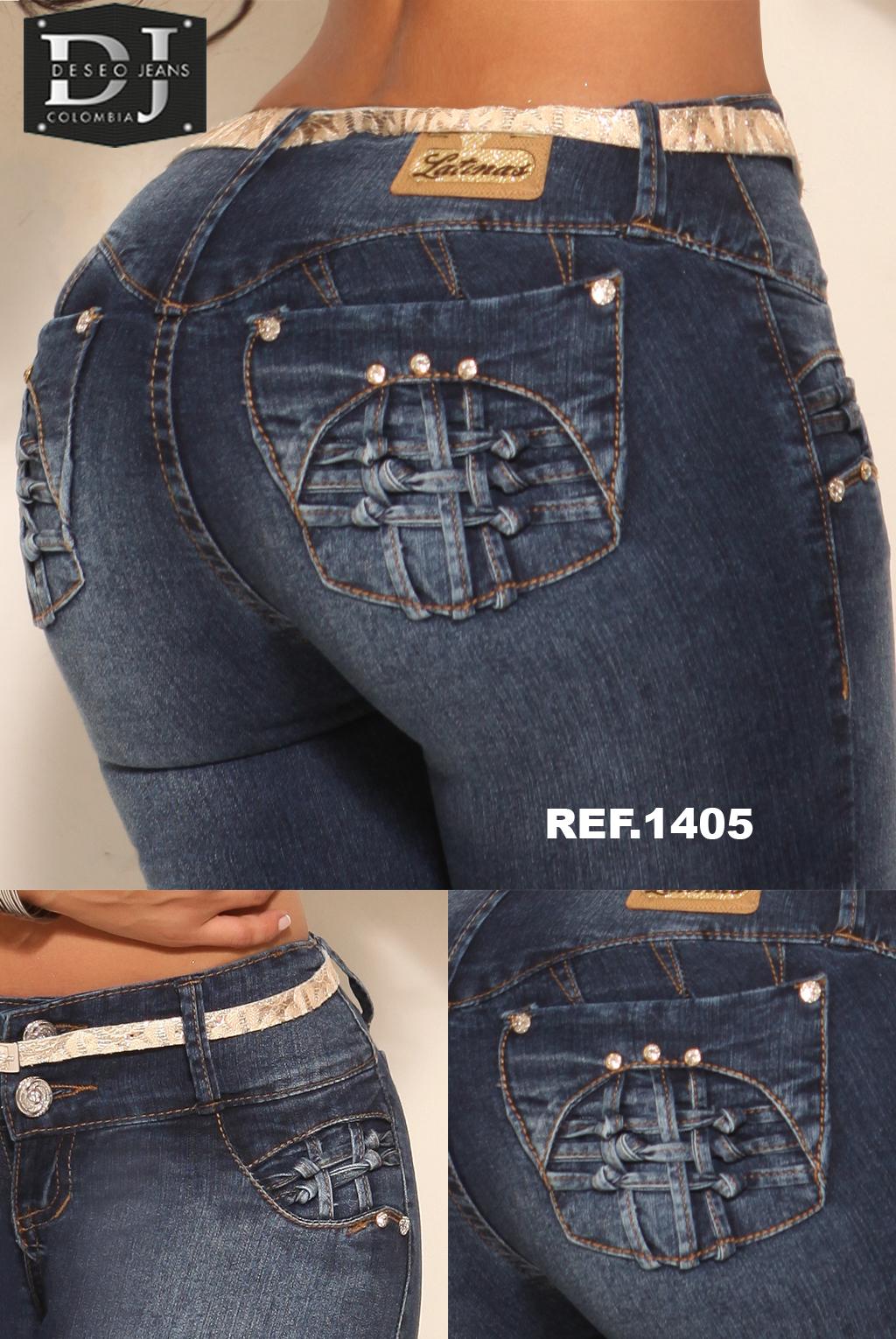 Ref. 006 -1405 Jean Levanta cola Colombiano - ropacolombianaeneuropa