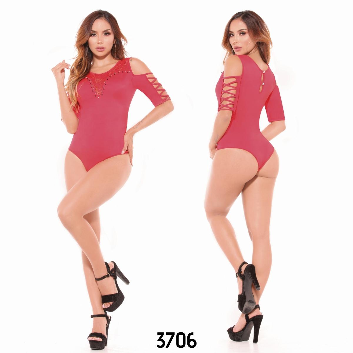 Ref. 004 -3706 Body sexy con refuerzo interno - ropacolombianaeneuropa