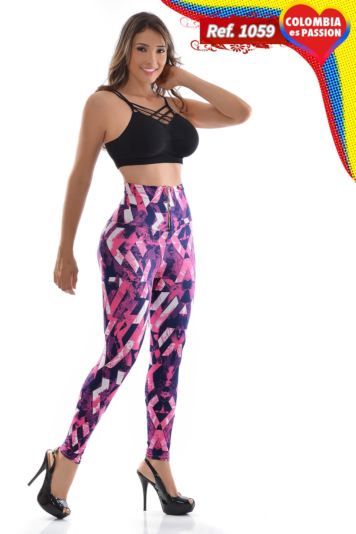 Ref. 008 -1059 Leggings Reductor Push up - ropacolombianaeneuropa