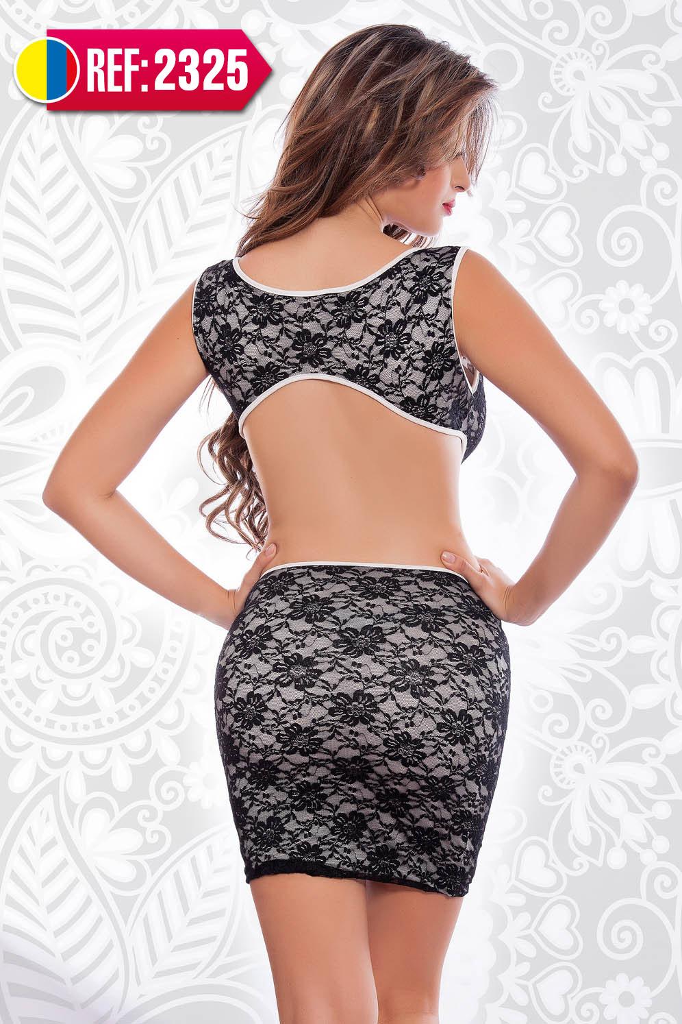 Ref. 004 -2325 Vestido Promoción Cereza - ropacolombianaeneuropa