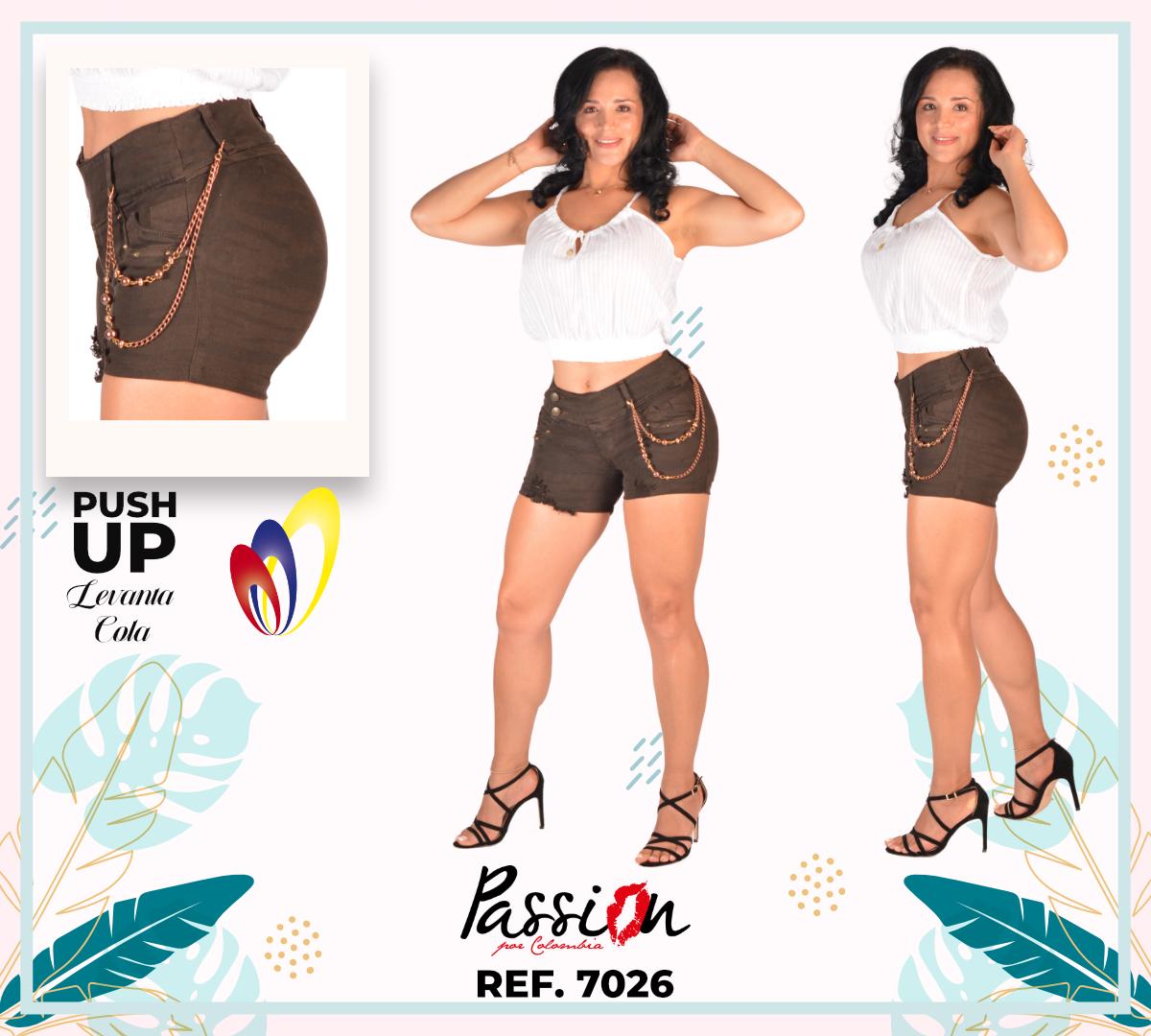 Ref. 030 -7026 Short Colombiano Levantacola de Temporada