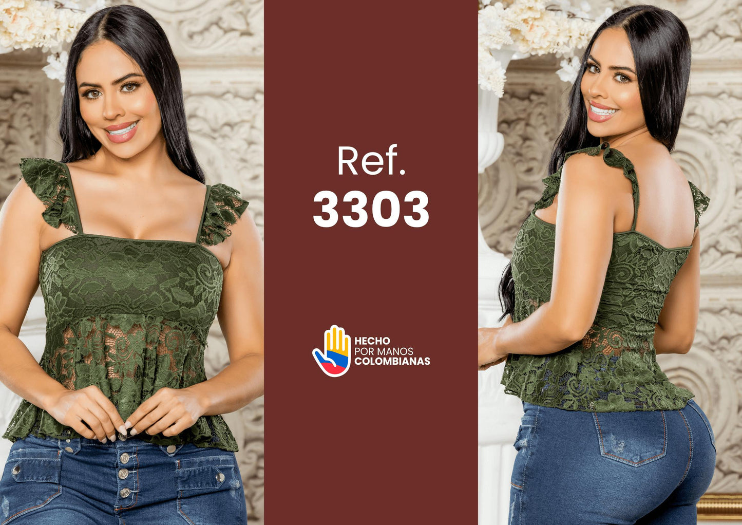 Ref. 004 -3303 Blusa Sexy - ropacolombianaeneuropa