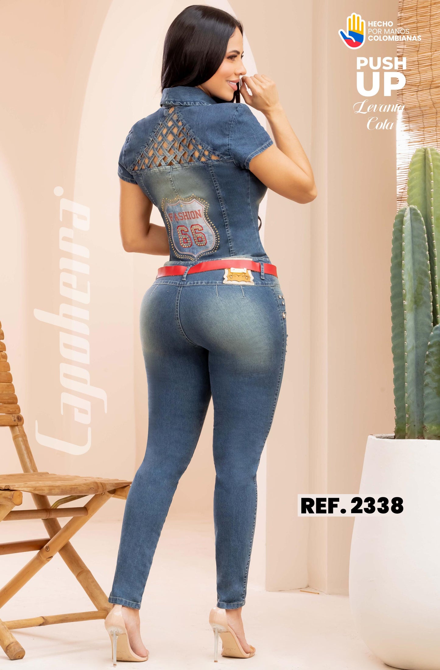 Ref. 006 -2338 ENTERIZO COLOMBIANO MANGA CORTA - ropacolombianaeneuropa