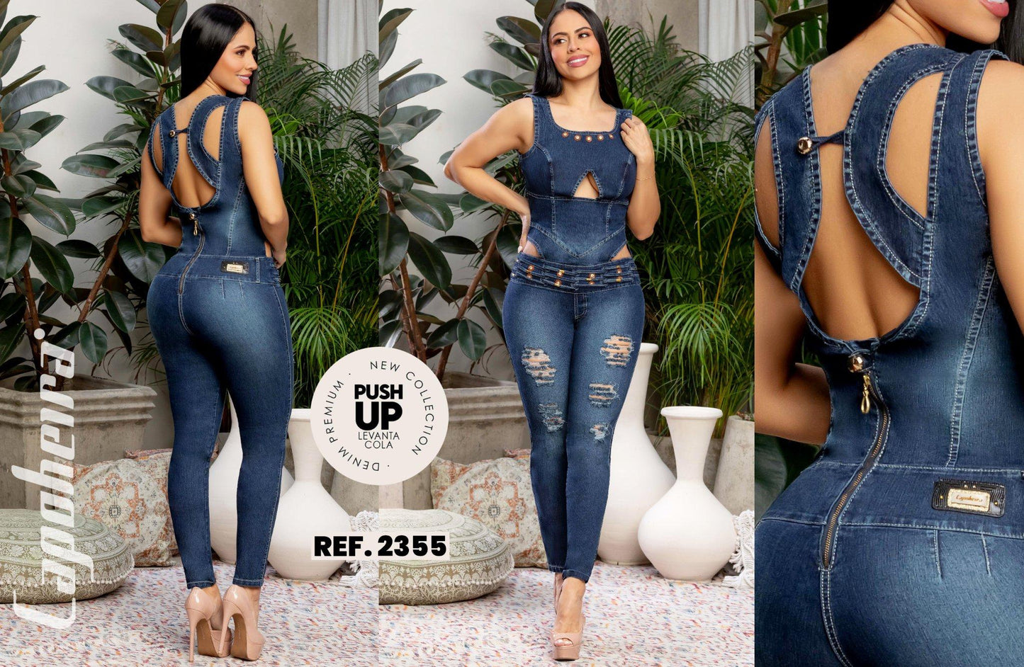 Ref. 006 -2355 ENTERIZO COLOMBIANO DAMA MANGA CORTA - ropacolombianaeneuropa
