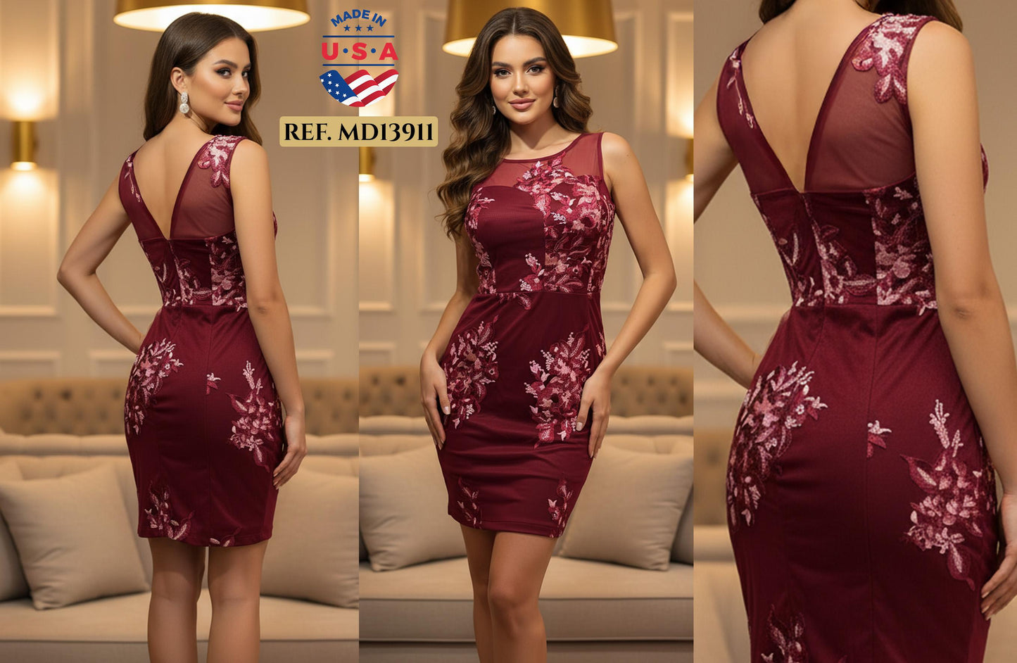 Ref. 003 -MD13911 Vestido sexy