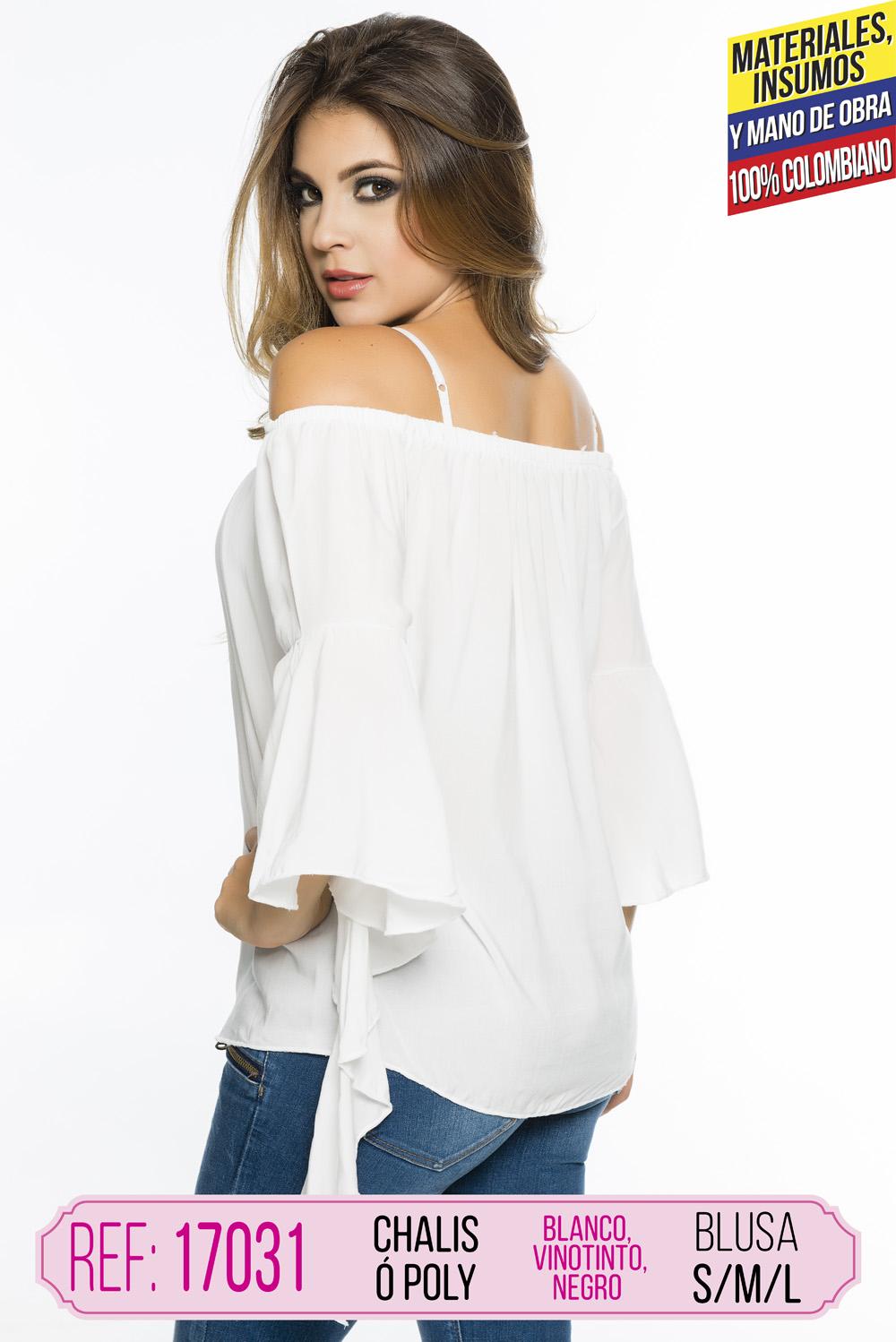 Ref. 004 -17031 BLUSA COLOMBIANA DAMA - ropacolombianaeneuropa