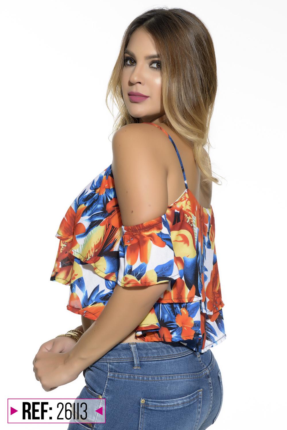 Ref. 004 -26113 BLUSA SEXY - ropacolombianaeneuropa