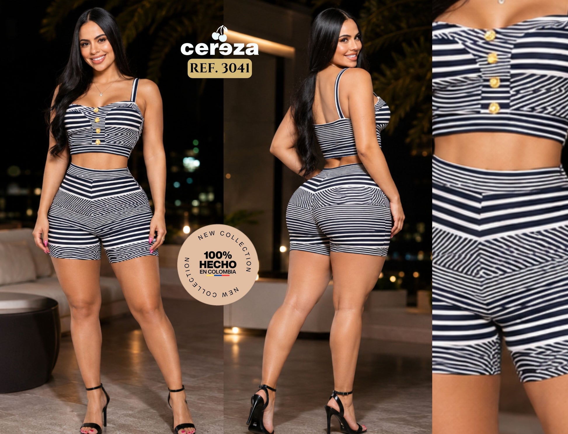 Ref. 004 -3041 Conjunto de moda - ropacolombianaeneuropa