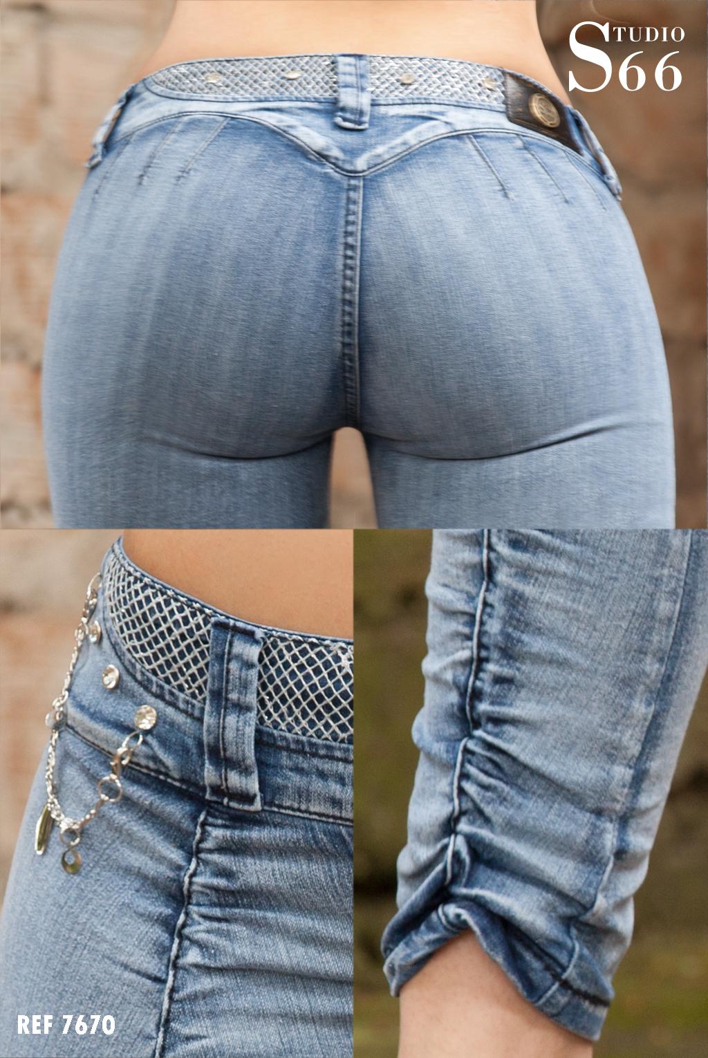 Ref. 014 -7670 Jean Diseño Exclusivo - ropacolombianaeneuropa