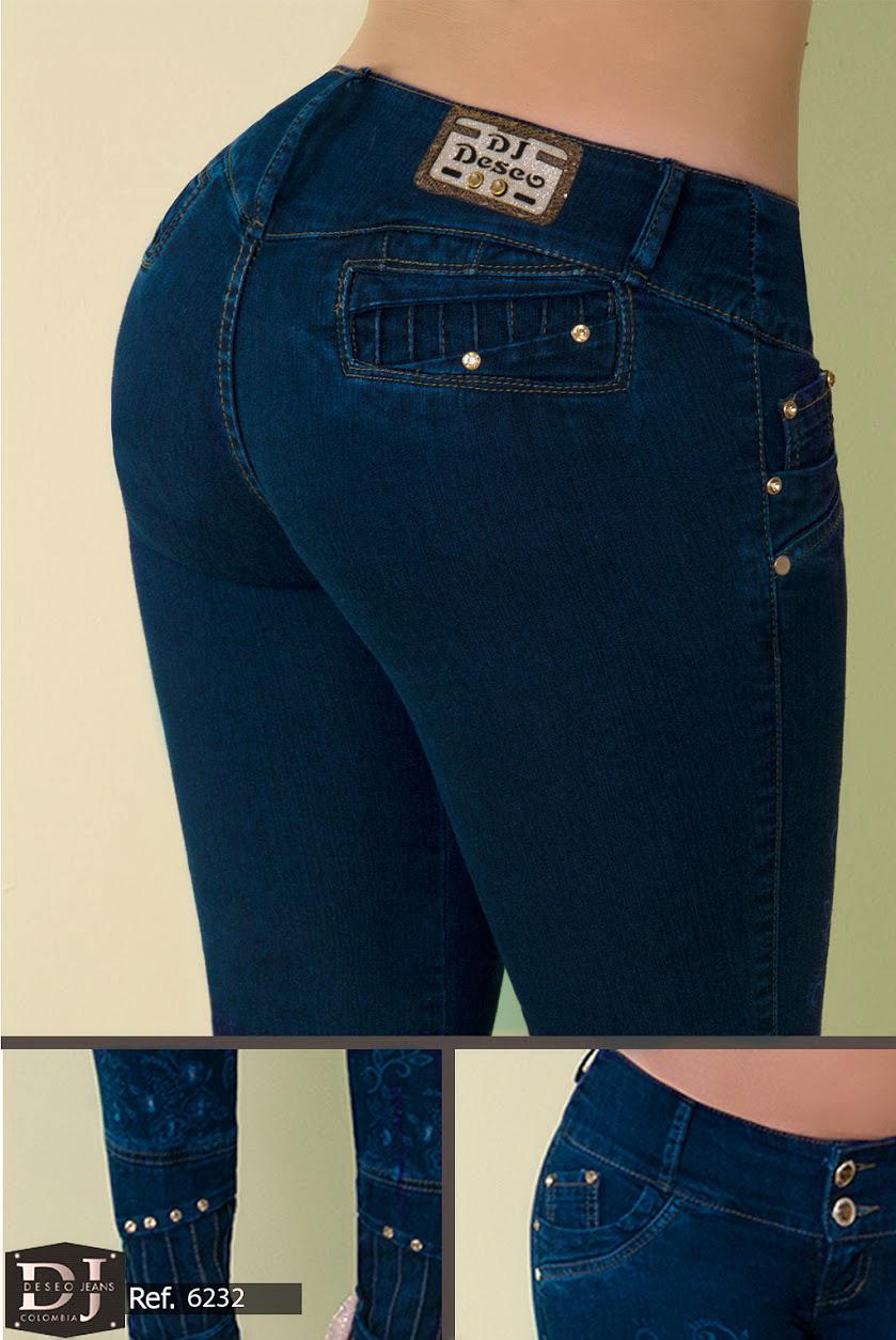 Ref. 006 -6232 Jeans Levantacola Colombiano Deseo - ropacolombianaeneuropa
