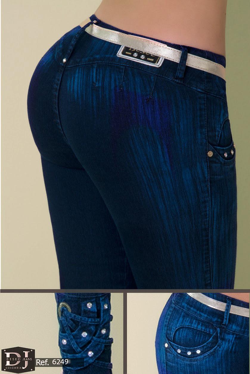 Ref. 006 -6249 Jeans Levantacola Colombiano Deseo - ropacolombianaeneuropa