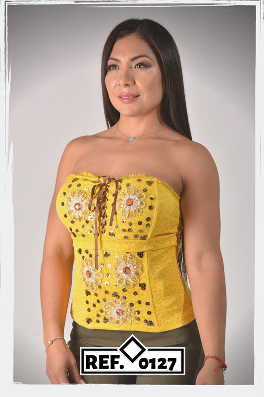 Ref. 003 -0127 Corsette Colombia es Passion - ropacolombianaeneuropa
