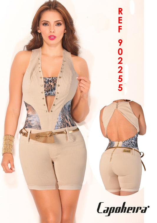 Ref. 007 -902255 Enterizo capri sexy dama - ropacolombianaeneuropa