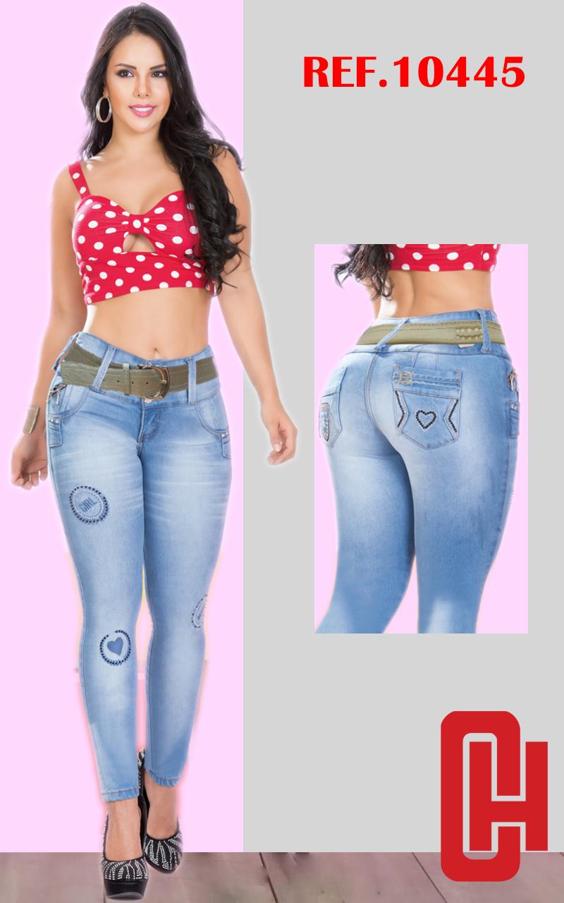 Ref. 001 -10445  JEAN COLOMBIANO LEVANTAVOLA CON BOLSILLOS