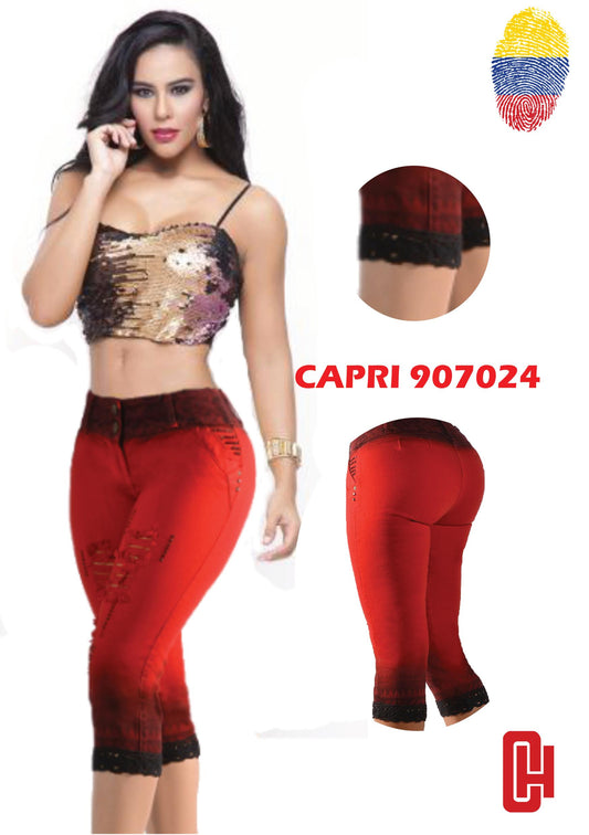 Ref. 030 - 907024 PASSION Capri Corto Colombiano Levantacola - ropacolombianaeneuropa
