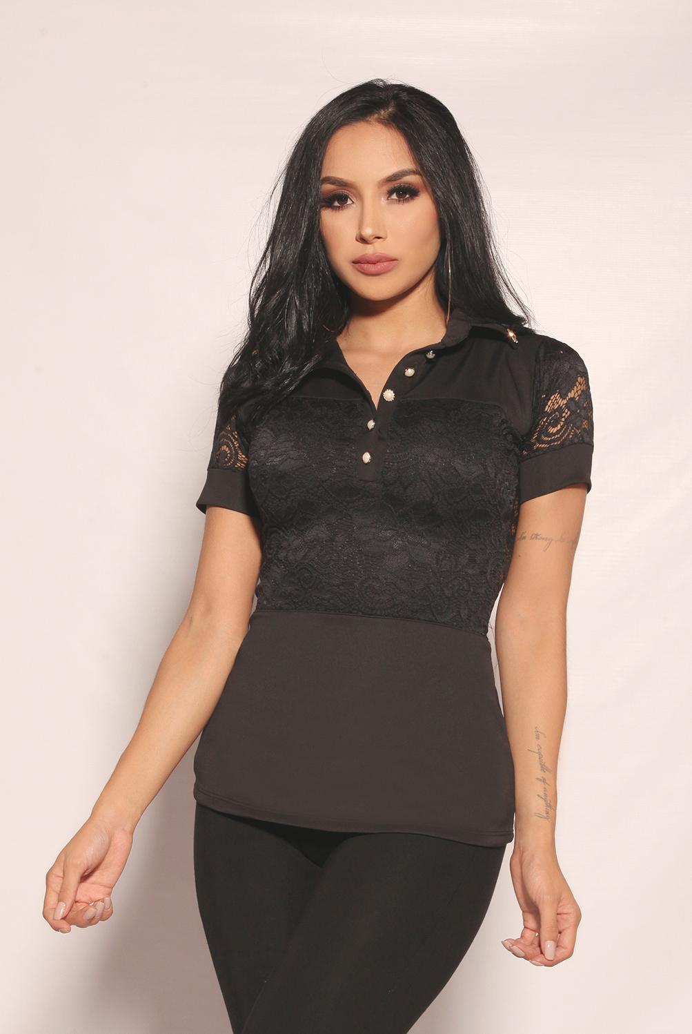 Ref. 004 -5015 Blusa Sexy Colombiana de Moda