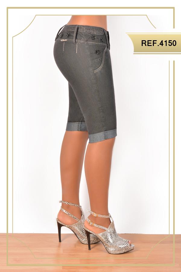 Ref. 001 -4150 Jean Capri Cheviotto Para Dama