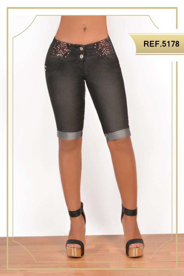Ref. 001 -5178 Pantalon Capri Colombiano Levanta cola
