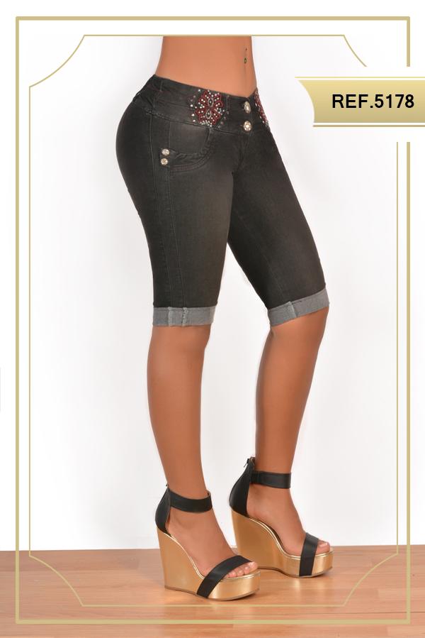 Ref. 001 -5178 Pantalon Capri Colombiano Levanta cola
