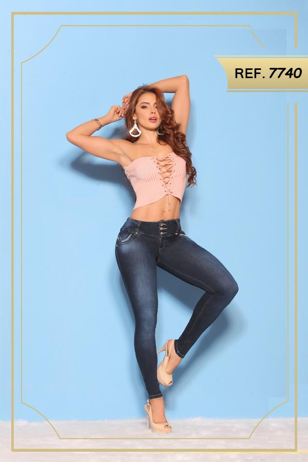 Ref. 006 -7740 JEANS LEVANTACOLA COLOMBIANO - ropacolombianaeneuropa
