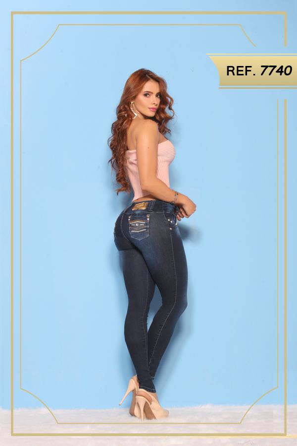 Ref. 006 -7740 JEANS LEVANTACOLA COLOMBIANO - ropacolombianaeneuropa