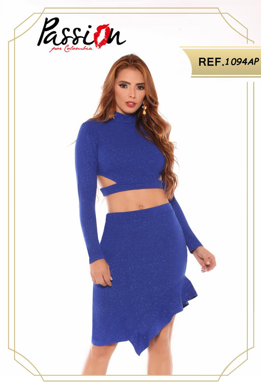 Ref. 003 -IDS1094AP Vestido de fiesta - ropacolombianaeneuropa