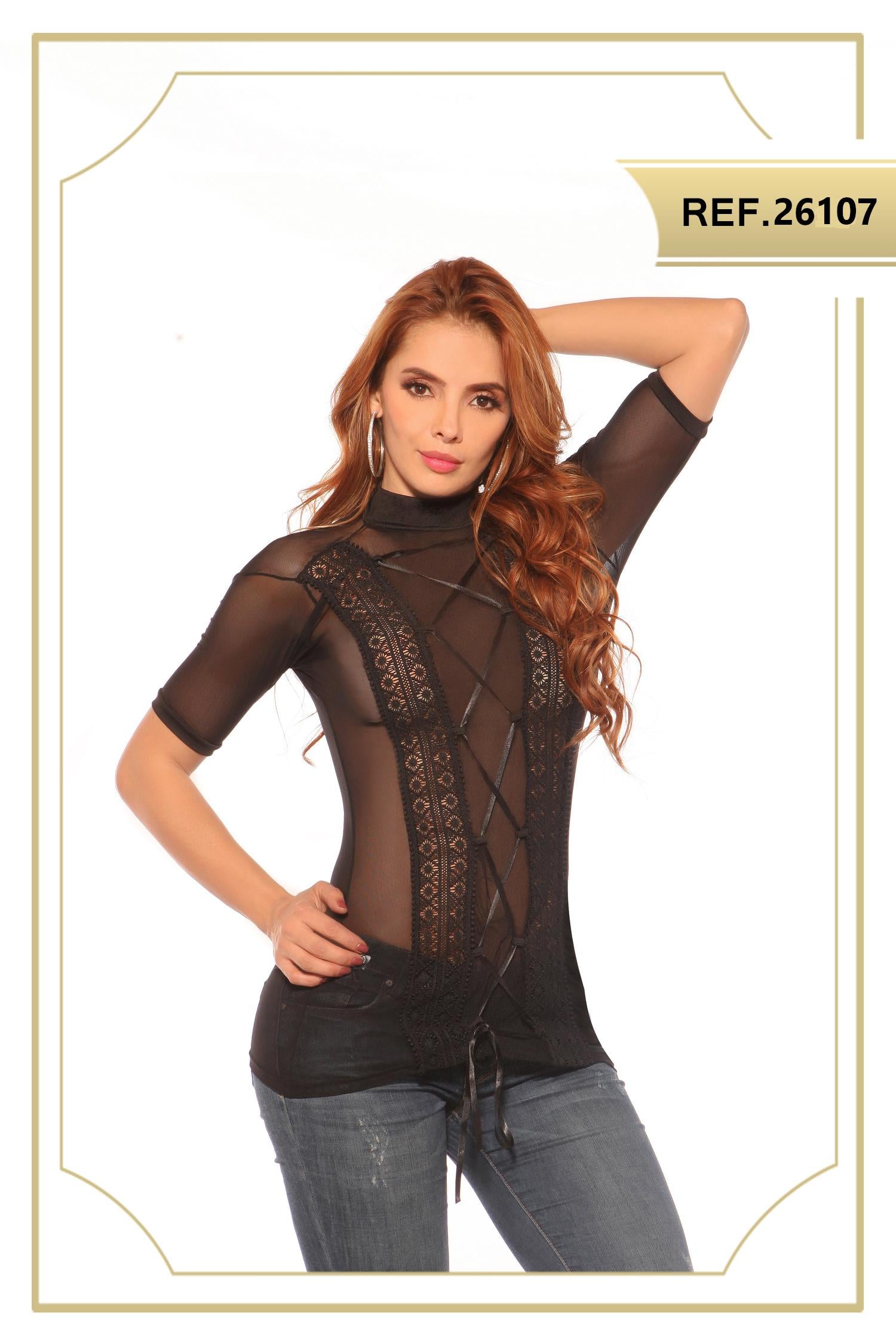 Ref. 004 -26107 BLUSA SEXY COLOMBIANA - ropacolombianaeneuropa