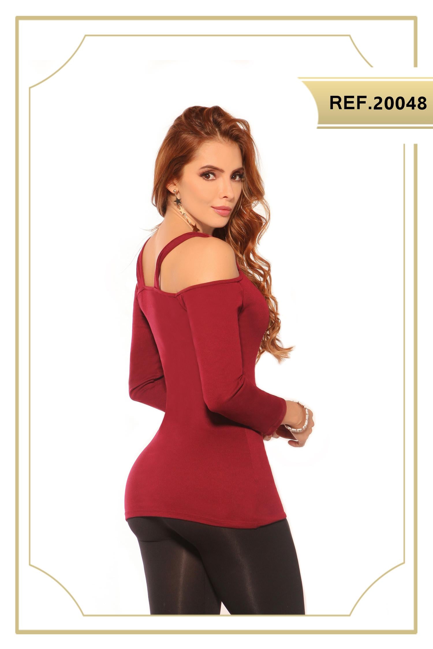 Ref. 004 -20048 Blusa de Moda Cereza - ropacolombianaeneuropa