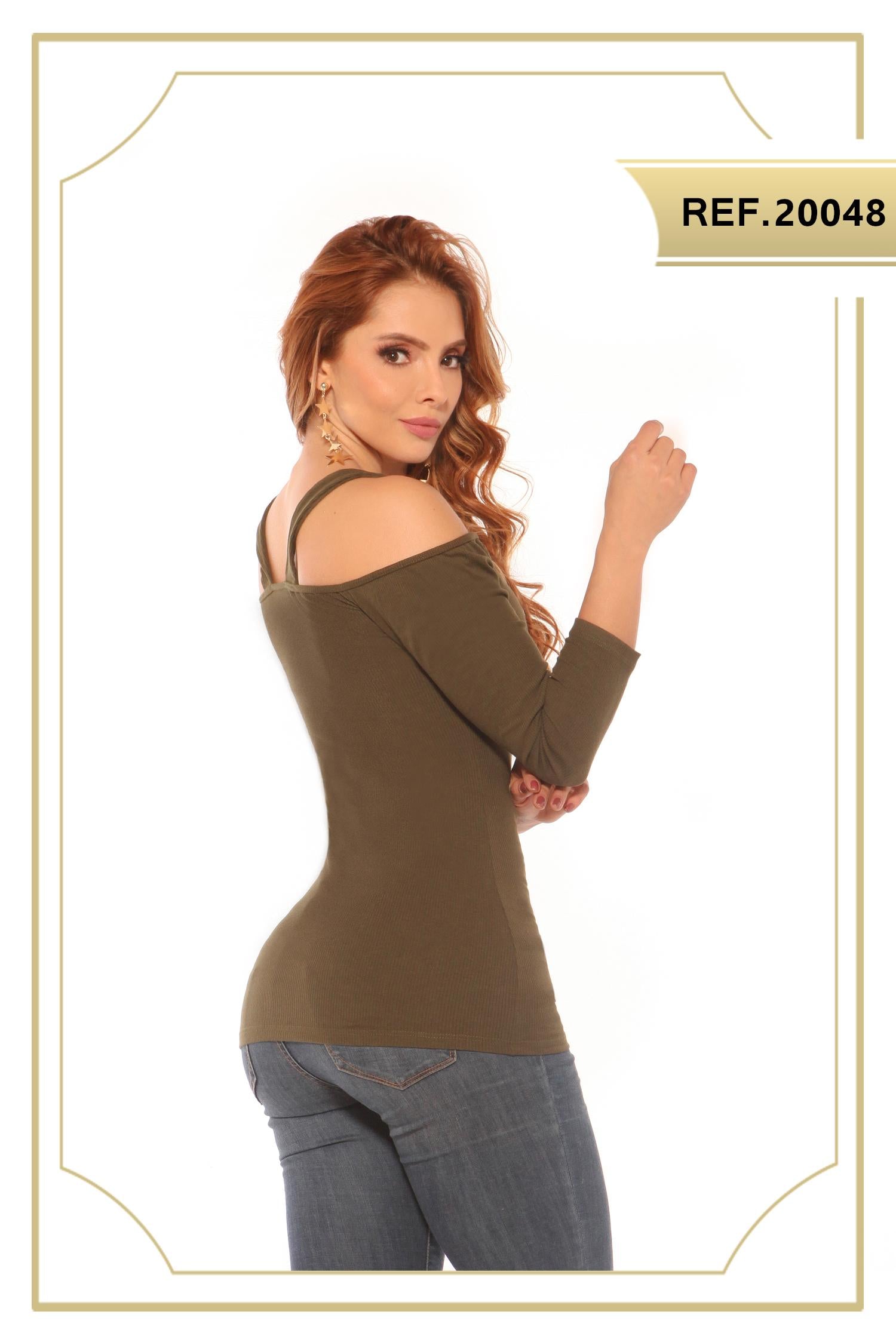 Ref. 004 -20048 Blusa de Moda Cereza - ropacolombianaeneuropa