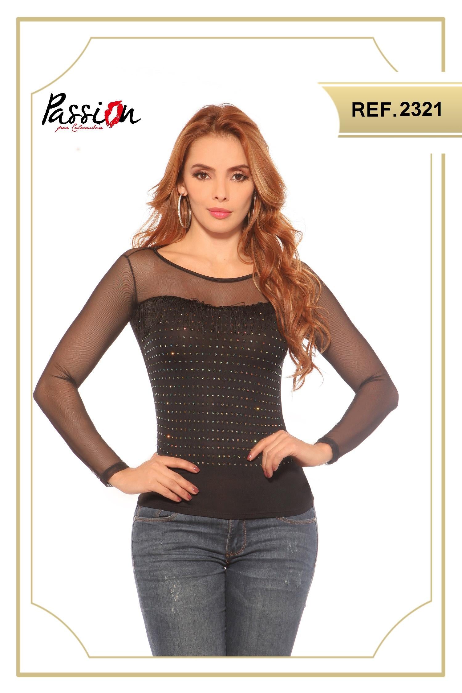 Ref. 030 -2321 Blusa Colombiana Passion - ropacolombianaeneuropa
